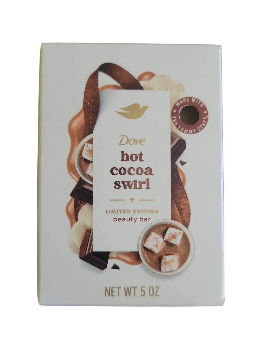 1 Bar Dove Limited Edition Holiday Treats Lotion Soap HOT COCOA SWIRL Scent 5oz